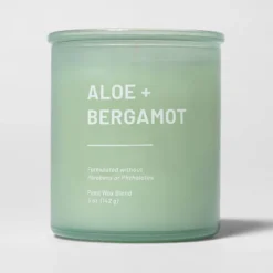 Glass Jar Aloe And Bergamot Candle Green - Threshold™ -Threshold Living Deals GUEST 073b9542 5bc7 4c27 b1bf 1bfff5fc259b