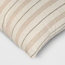 Cotton Flax Woven Striped Square Throw Pillow - Threshold™ 7 Cotton Flax Woven Striped Square Throw Pillow - Threshold™ -Threshold Living Deals GUEST 08c83243 712a 4977 937c c04fac6ebbef