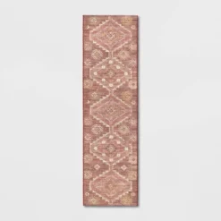 Southbury Washable Printed Diamond Persian Style Rug Rust - Threshold™ -Threshold Living Deals GUEST 0dc3d757 a573 455f aead 9484994bb3bd