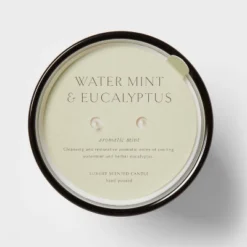 Colored Vase Glass With Dustcover Watermint And Eucalyptus Candle Green - Threshold™ -Threshold Living Deals GUEST 138a925b cebc 4734 877a 32f650153977