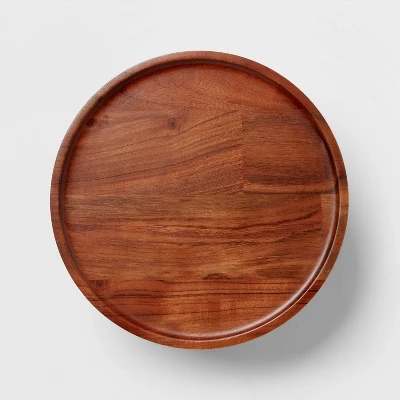 12" Wood Tall Cake Stand - Threshold™ 2 12" Wood Tall Cake Stand - Threshold™ - Image 2