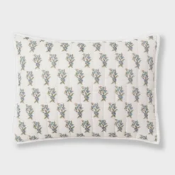 Voile Woodblock Printed Quilt Sham Ivory - Threshold™ -Threshold Living Deals GUEST 18e7d34d e9d5 44c9 a257 784633d28fac