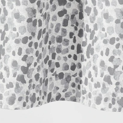 Leopard Glam Shower Curtain Ombre Gray - Threshold™ 3 Leopard Glam Shower Curtain Ombre Gray - Threshold™ - Image 3