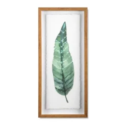 (Set Of 3) 28"x12" Framed Leaves Decorative Wall Art White - Threshold™ -Threshold Living Deals GUEST 214fdd58 752e 4cd5 99b6 07b5a2d55b3e