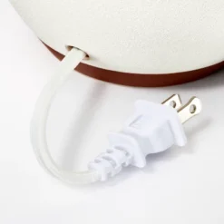 Ceramic Table Lamp With Gingham Print Pleated Shade White (Includes LED Light Bulb) - Threshold™ Designed With Studio McGee -Threshold Living Deals GUEST 27cadcf6 3a70 4c09 bf47 cd7e6352c324