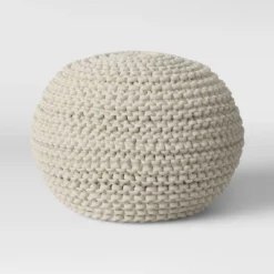 Cloverly Chunky Knit Pouf - Threshold™ -Threshold Living Deals GUEST 298c80e6 7902 4452 b21d 0b330077374e