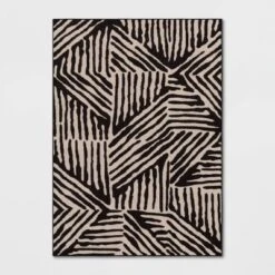 Abstract Lines Rug Black/Tan - Threshold™ -Threshold Living Deals GUEST 2b3b14d6 1781 4d26 a5bb 3e2956f51323