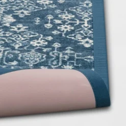 Vintage Print Comfort Rug Blue - Threshold™ -Threshold Living Deals GUEST 2f4d2ac9 00f5 42f5 a160 ae82fb4083c6