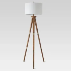 Oak Wood Tripod Floor Lamp Dark Brown - Threshold™ -Threshold Living Deals GUEST 35d9bf1b 7636 4291 92cf a74dbbfc9517