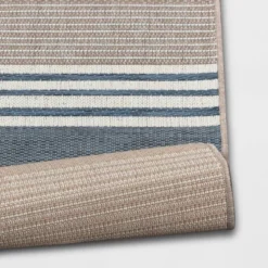 Sand Stripe Outdoor Rug Blue - Threshold™ 6 Sand Stripe Outdoor Rug Blue - Threshold™ -Threshold Living Deals GUEST 3616b472 fed7 4009 8a0d 4aa280b59abf