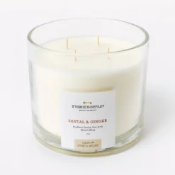 Clear Glass Santal & Ginger Candle White - Threshold™ Designed With Studio McGee -Threshold Living Deals GUEST 3a24b0c4 c23b 4e1c b8e0 2304d4a02cb7
