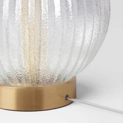 Small Ribbed Glass Lamp Base Clear - Threshold™ -Threshold Living Deals GUEST 3afd392d 594c 4005 9b08 cc2e50aa3c8c