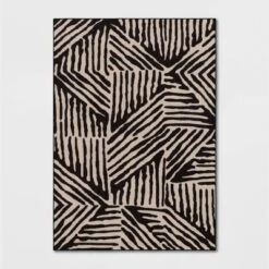 Abstract Lines Rug Black/Tan - Threshold™ -Threshold Living Deals GUEST 43f5ce06 5a0c 455c 8ca2 29507ec11d70