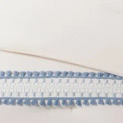 12pc Embroidered Fringe Stripe With Tassels Comforter & Sheet Bedding Set - Threshold™ -Threshold Living Deals GUEST 443f5997 1107 4e72 b1b1 7852d0cd6908