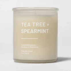 Glass Jar Tea Tree And Spearmint Candle Beige - Threshold™ -Threshold Living Deals GUEST 44b883d8 baee 4787 a74c 3d32a16e8b4f