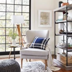 Oak Wood Tripod Floor Lamp Dark Brown - Threshold™ -Threshold Living Deals GUEST 451eedd8 06bc 43dc bced a0cbcc3d0c93