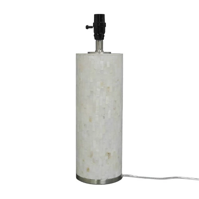 Capiz Subway Tile Large Lamp Base Shell - Threshold 3 Capiz Subway Tile Large Lamp Base Shell - Threshold - Image 3