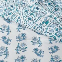 12pc Reversible Paisley Print Comforter & Sheets Set Blue/Dark Teal Blue - Threshold™ -Threshold Living Deals GUEST 5905586d 97c3 463f a986 2521cf0e7a13