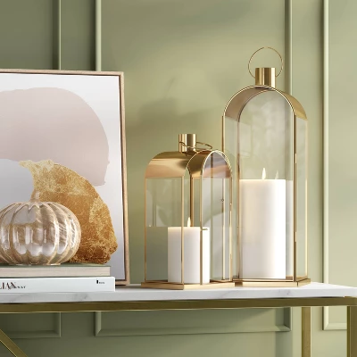Metal Lantern Gold - Threshold™ 1 Metal Lantern Gold - Threshold™