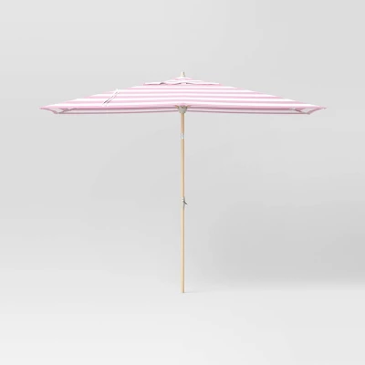 10'x6' Rectangular Market Patio Umbrella - Light Wood Pole - Threshold™ 12 10'x6' Rectangular Market Patio Umbrella - Light Wood Pole - Threshold™ - Image 12
