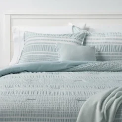 5pc Seersucker Stripe Comforter Set - Threshold™ -Threshold Living Deals GUEST 7ffa816a eaf4 4269 84b6 92f1c04652ff