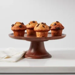 Threshold Living Deals 9 12" Wood Tall Cake Stand - Threshold™