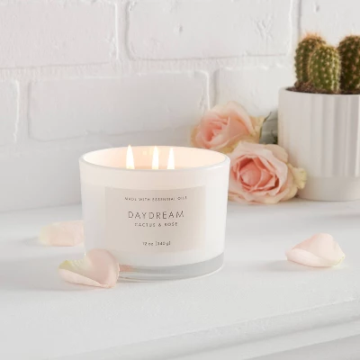 Wood Lidded Glass Wellness Daydream Candle - Threshold™ 1 Wood Lidded Glass Wellness Daydream Candle - Threshold™