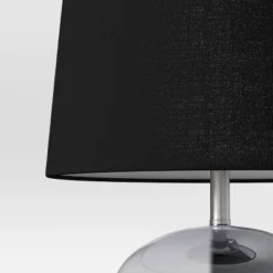 Smoked Glass Table Lamp Black (Includes LED Light Bulb) - Threshold™ -Threshold Living Deals GUEST 98601f77 85c9 4f8f 8da7 81ac1ada24e3
