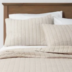 Herringbone Flannel Sham Beige - Threshold™