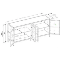 Crystal Cove Glass TV Stand For TVs Up To 59" - Threshold™ Designed With Studio McGee -Threshold Living Deals GUEST a13f9ad9 19e7 45e4 939d 0ee33acc8103