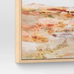 16" X 20" Warm Colors Landscape Framed Canvas Natural - Threshold™ -Threshold Living Deals GUEST a393d8a0 673a 4e8d 9f4d 4df580ce4d10