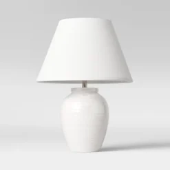 Turned Ceramic Table Lamp White - Threshold™ -Threshold Living Deals GUEST a3c43bdb 74c2 4bbe a3c8 10bb261e03b9
