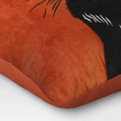 Fierce Cat Applique Cotton Velvet Square Halloween Throw Pillow - Threshold™ -Threshold Living Deals GUEST a42b8619 8be8 49c8 b26e d8937eea5670