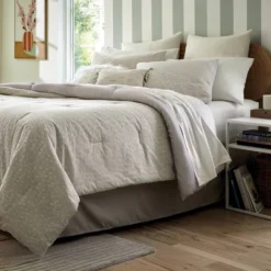 8pc Luxe Jacquard Snow Leopard Comforter Set Beige - Threshold™ -Threshold Living Deals GUEST a51161d1 cf89 436f 937a 215b60ad254d