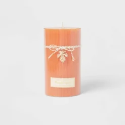 Ribbed Pillar Pumpkin Spice Candle - Threshold™ -Threshold Living Deals GUEST a8a389a8 2349 43df a3c7 57f94581f426