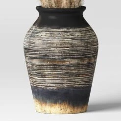 Grass Arrangement In Ceramic Pot Black - Threshold™ -Threshold Living Deals GUEST a8b7bc55 e7f2 41c9 ad42 4006f370c4b4