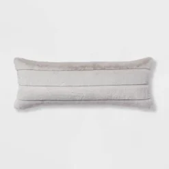 Oversized Oblong Faux Fur Channeled Decorative Throw Pillow - Threshold™ -Threshold Living Deals GUEST a9d474d9 11b6 41b9 be8e 490d6258e0e7