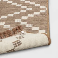 Check Diamonds Outdoor Rug Tan - Threshold™ -Threshold Living Deals GUEST ac22a0ad a4e9 4c4c b89d 14ae4c1012fb