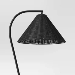 Arc Neck Floor Lamp With Natural Shade Black (Includes LED Light Bulb) - Threshold™ -Threshold Living Deals GUEST b3359c3b 1bca 48a3 a12e 66ee18b8cf18