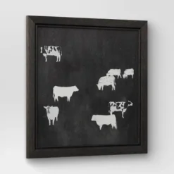 (Set Of 2) 12" X 12" Cow Collection II Framed Wall Canvases - Threshold™ -Threshold Living Deals GUEST b344498b 2140 4a52 b3be 29b42cd41f2d