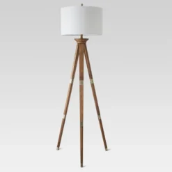 Oak Wood Tripod Floor Lamp Dark Brown - Threshold™ -Threshold Living Deals GUEST b5ab96e0 432f 4e8b 8afb fa38a8c1b3fe