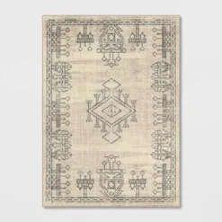 Hancock Distressed Center Motif Rug Beige - Threshold™ -Threshold Living Deals GUEST be876dc4 ac47 4320 bfe0 7a03c9caedf2
