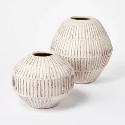 Small Carved Cream Vase - Threshold™ Designed With Studio McGee -Threshold Living Deals GUEST bf468da8 6a4d 4db6 9500 708e4ce7b4b5