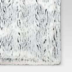 Tipped Snow Leopard Faux Fur Reversible Throw Blanket - Threshold™ -Threshold Living Deals GUEST d3196147 7f14 4b50 abe0 744936275f06