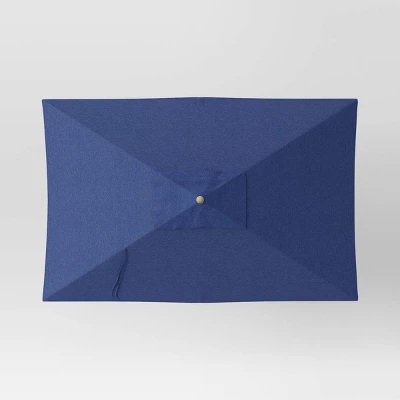 10'x6' Rectangular Market Patio Umbrella - Light Wood Pole - Threshold™ 3 10'x6' Rectangular Market Patio Umbrella - Light Wood Pole - Threshold™ - Image 3