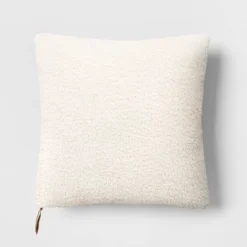 Oversized Teddy Boucle Toss Square Throw Pillow - Threshold™ -Threshold Living Deals GUEST e07367cc c6aa 4de9 aa04 070628f470ca