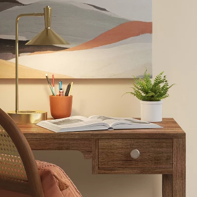 LED Wireless Charging Task Lamp With USB Brass (Includes LED Light Bulb) - Threshold™ 2 LED Wireless Charging Task Lamp With USB Brass (Includes LED Light Bulb) - Threshold™ - Image 2