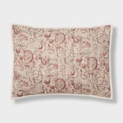 Voile Paisley Printed Quilt Sham Cream - Threshold™ -Threshold Living Deals GUEST e0f4f329 7b2b 4e95 8132 3a5419a69f2c