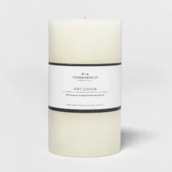 Pillar Candle Soft Cotton White - Threshold™ -Threshold Living Deals GUEST e33e65cc 6e9c 4c2e 826e d6c186eac650