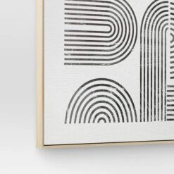 45" X 55" Line Art I Framed Kraft Wall Canvas - Threshold™ -Threshold Living Deals GUEST e4499747 11ac 48ec bdf9 19d39f85fafe